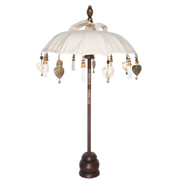 Balinese Umbrella Mini | Natural for wholesale by Balizen by zen zen garden home