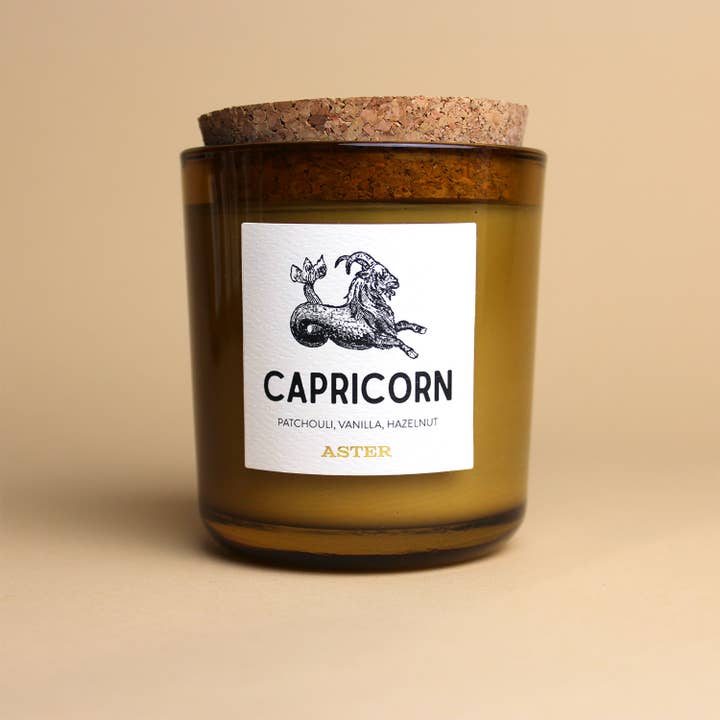 Aster Candle - Wholesale Jar/Filled Candle - Capricorn Zodiac Candle - 8.5oz1