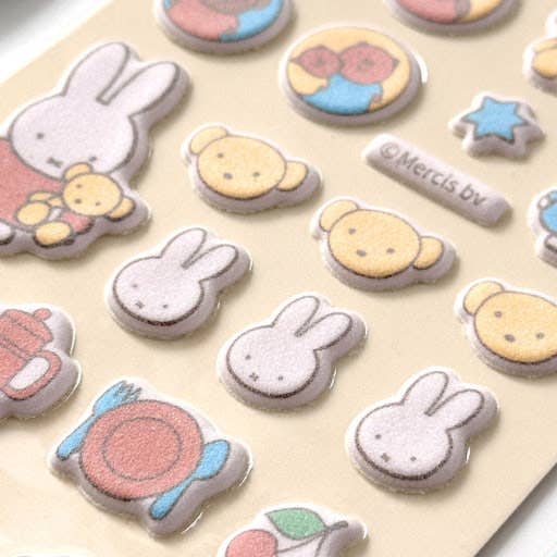 K-Wonderland - Wholesale Sticker - Miffy Puffy Cushion Deco Stickers - Random6