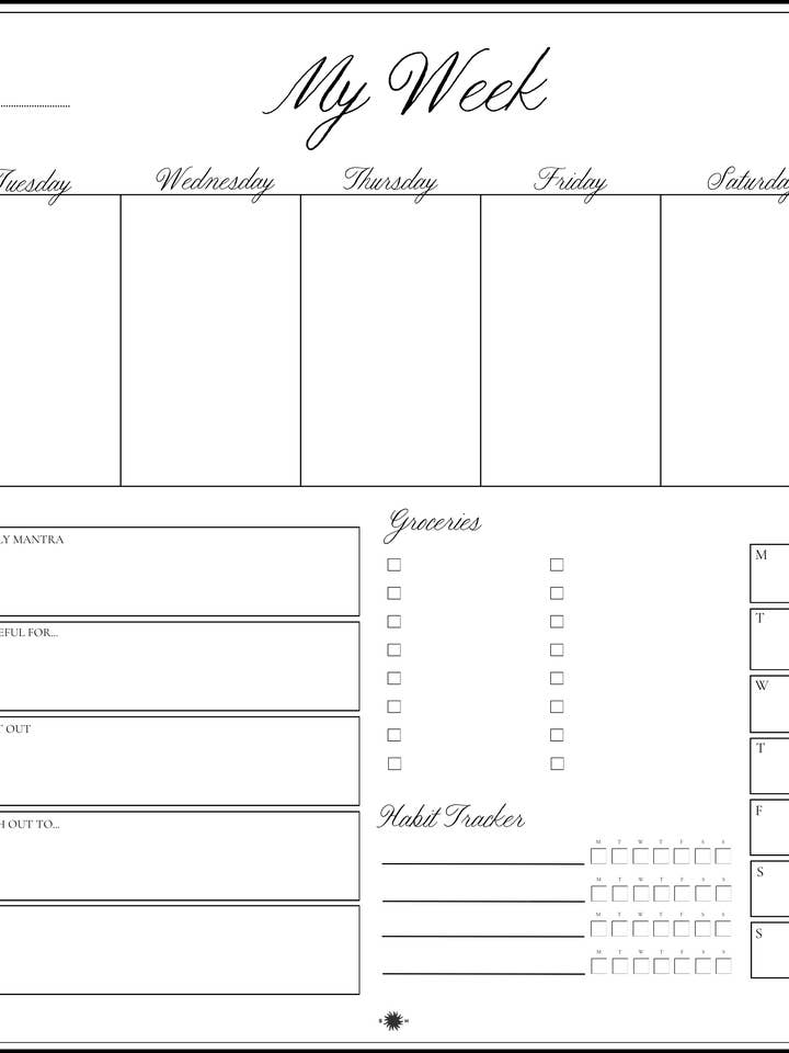 Mini Mi Semana - Clásico para venta al por mayor de Sonderhaus