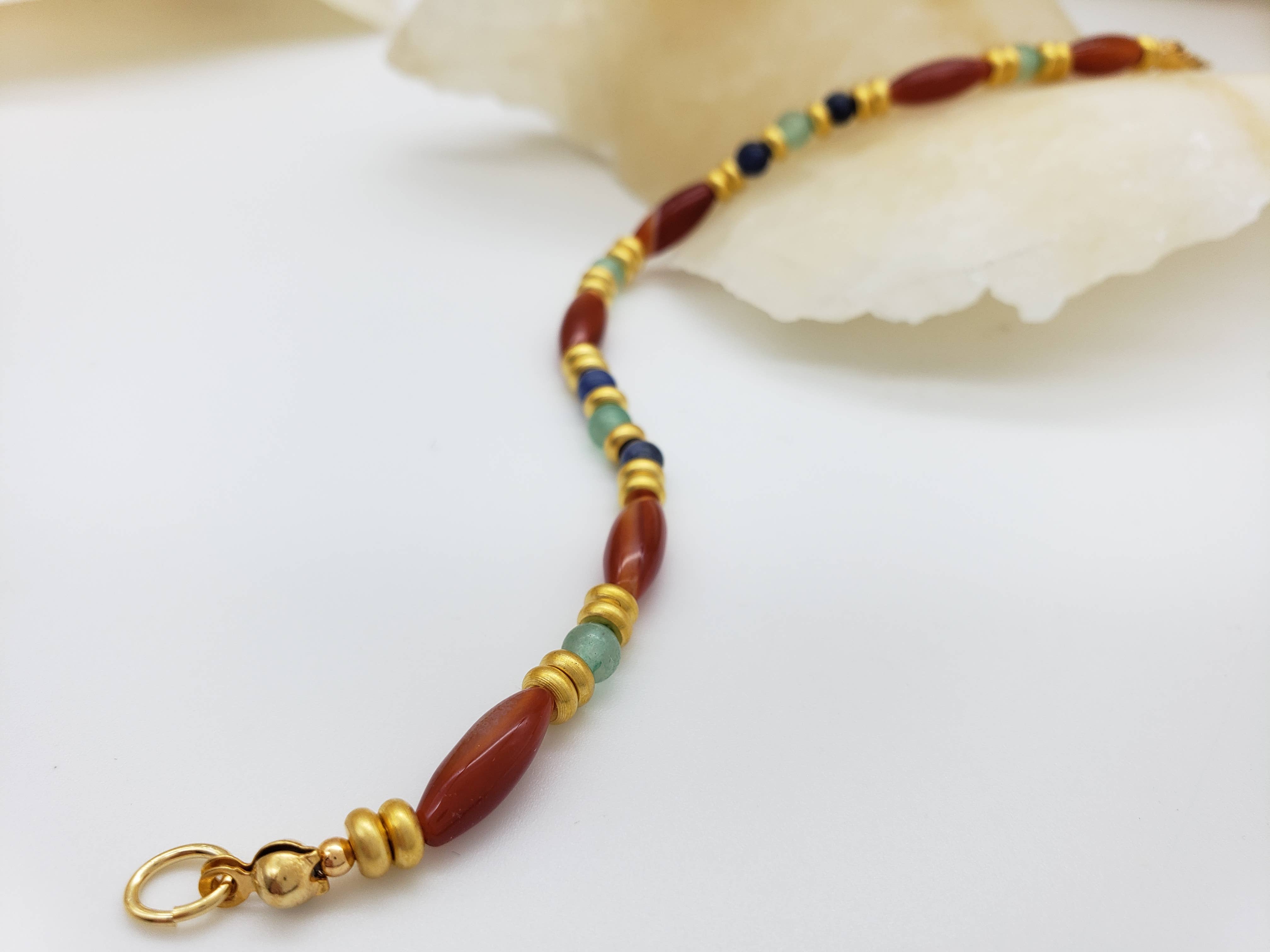 Discoveries, Inc. - Wholesale Beaded Bracelet - Cleopatra Carnelian Beaded Bracelet - Egyptian Inspired4