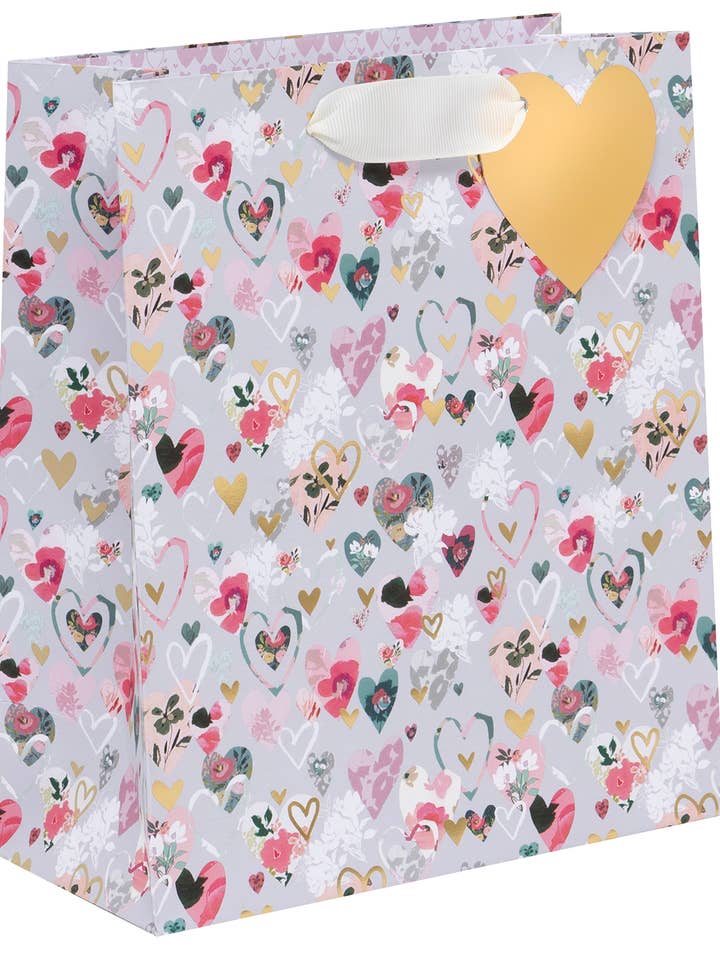 Floral Hearts Midi Bag for wholesale by Ballyhoo