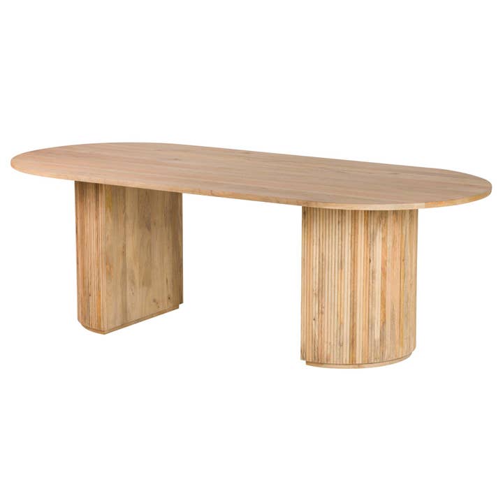 Table de salle à manger en bois de manguier marron Myra 240 x 115 x 75 cm pour la vente par Ethan Chloe - GARPE GROUP - GARCIA PÉREZ Y CÍA S.L.