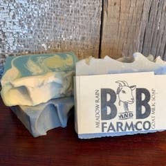 Meadow Rain Goat Milk Soap for wholesale by B and B Farmco