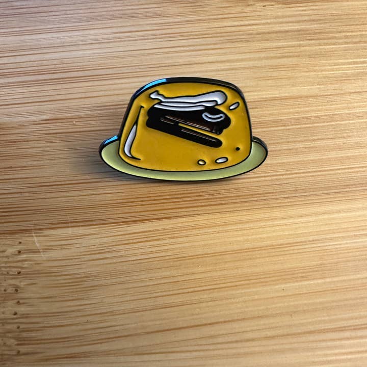 Scribble & Scroll - Wholesale Lapel Pin/Button - Stapler in Jello Pin - Damnit Jim! - The Office - Dwight