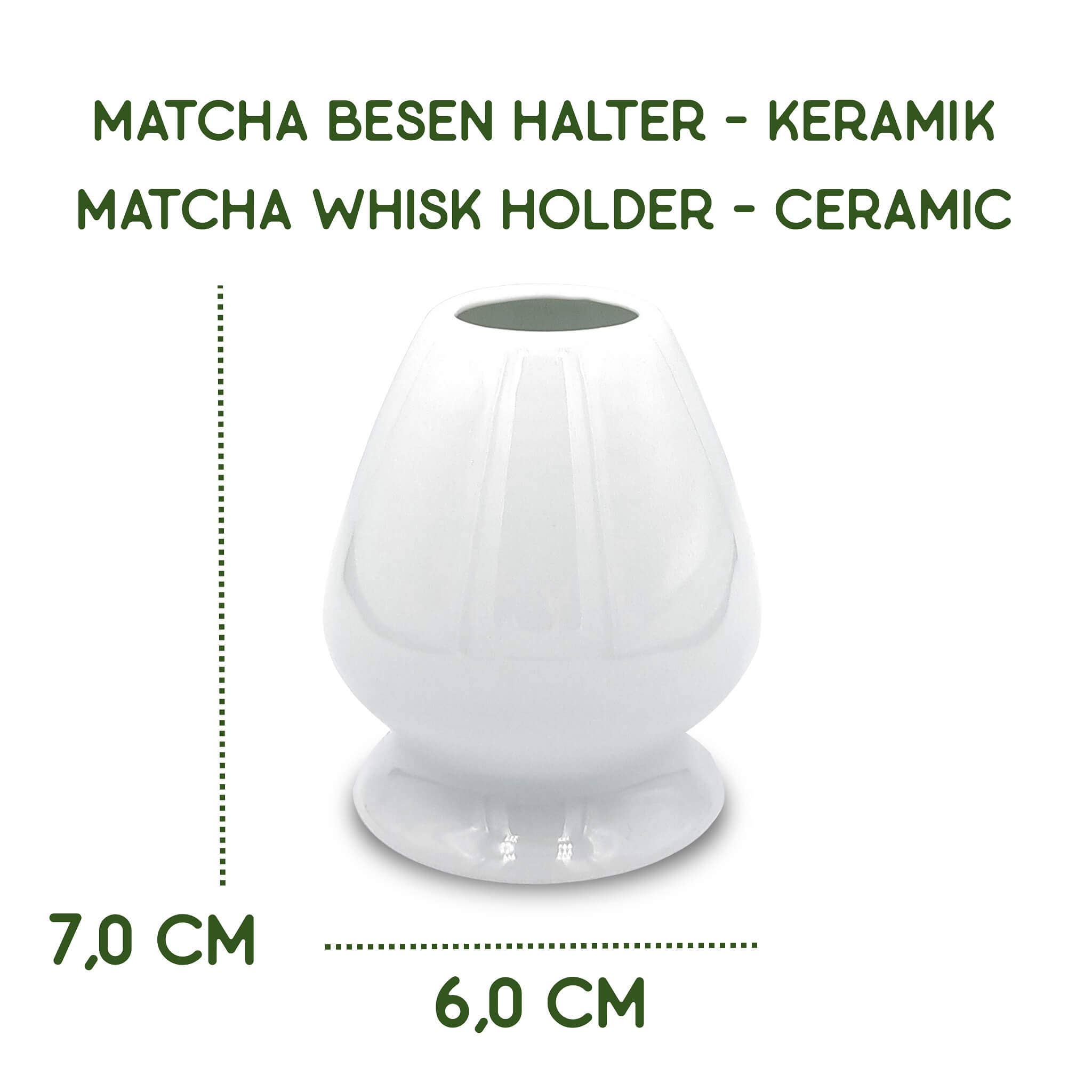 Matcha Passion GmbH - Wholesale Whisk - Matcha whisk holder Kusenaoshi white made of ceramic2