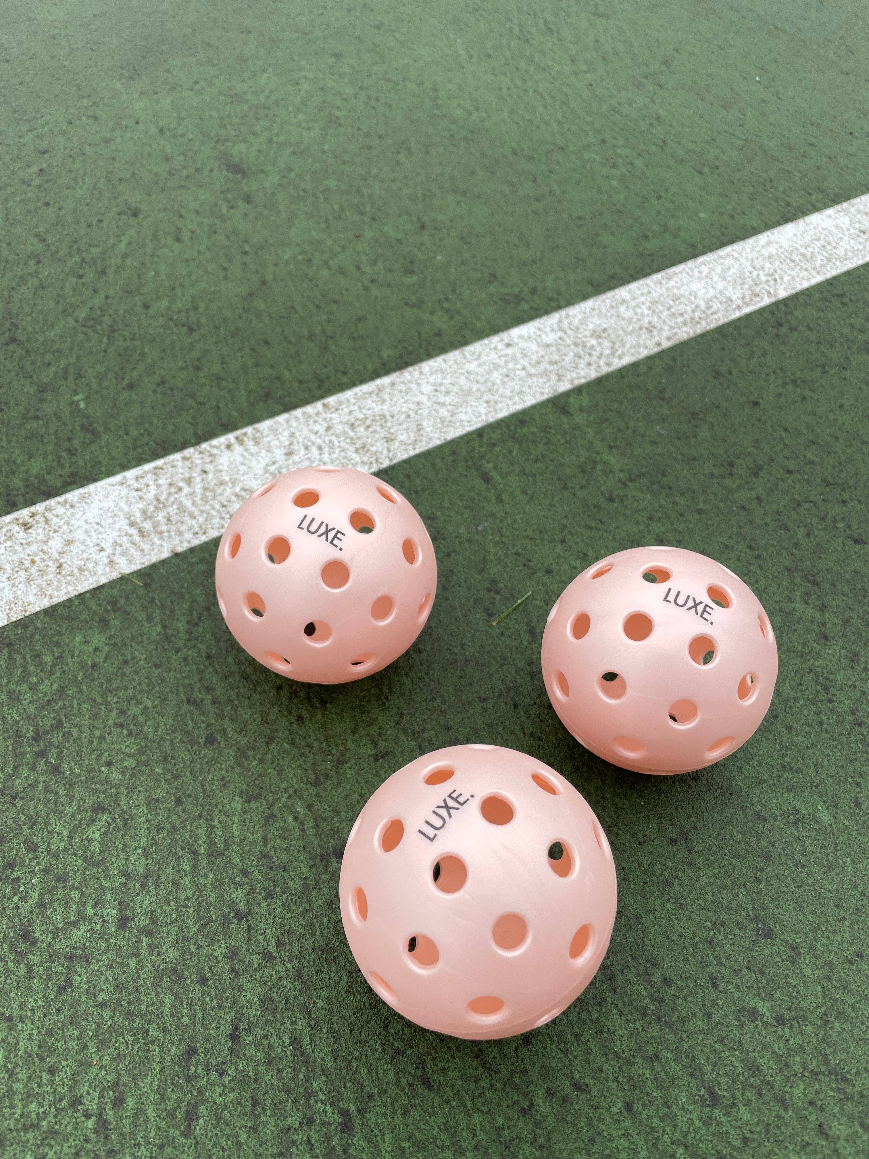 LUXE Pickleball - Wholesale Sports Ball - Pink Pickleballs - Pack of 31