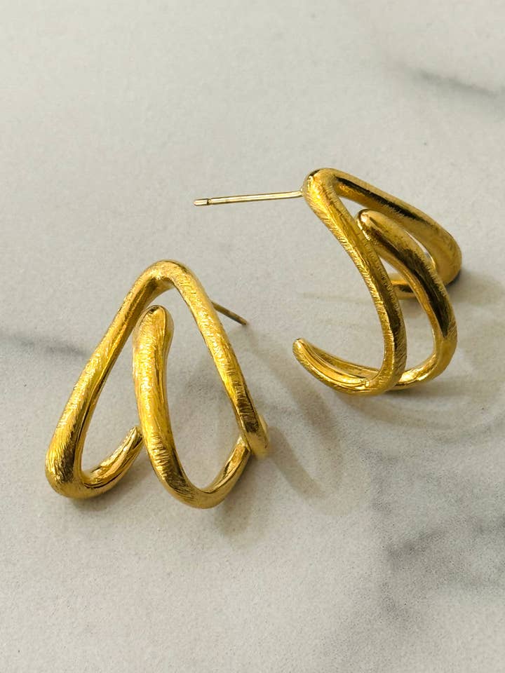 Sian Borstad Guldörhängen för wholesale av Cassette Barcelona