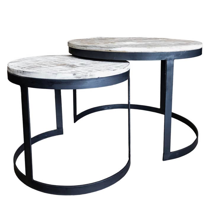 Voglrieder - Wholesale Coffee Table - Coffee table set of 2 side tables living room table round Aust26