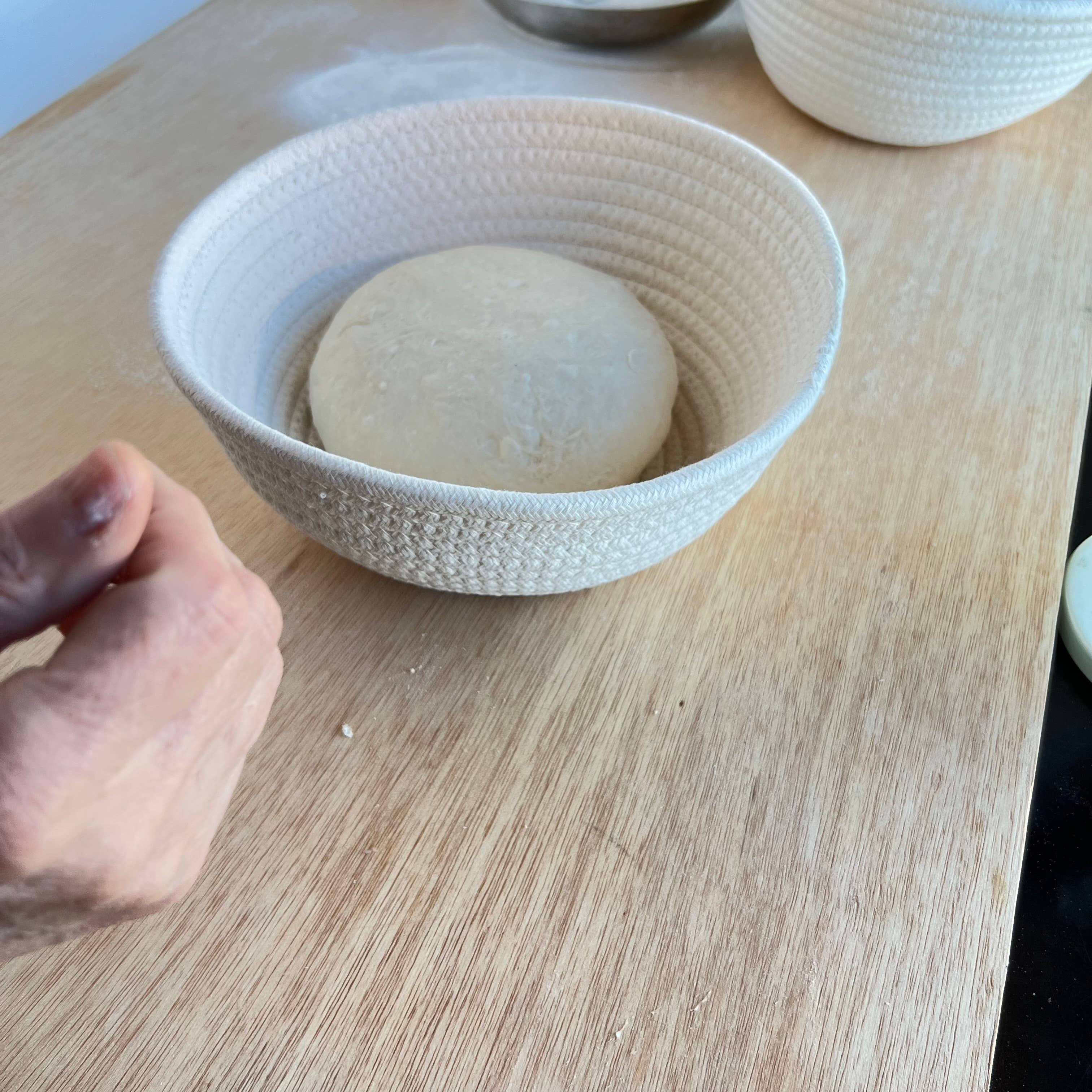 Bluda - Vente Moules à pain - Panier Banneton rond au levain en coton de 9 po pour la cuisson du pain6