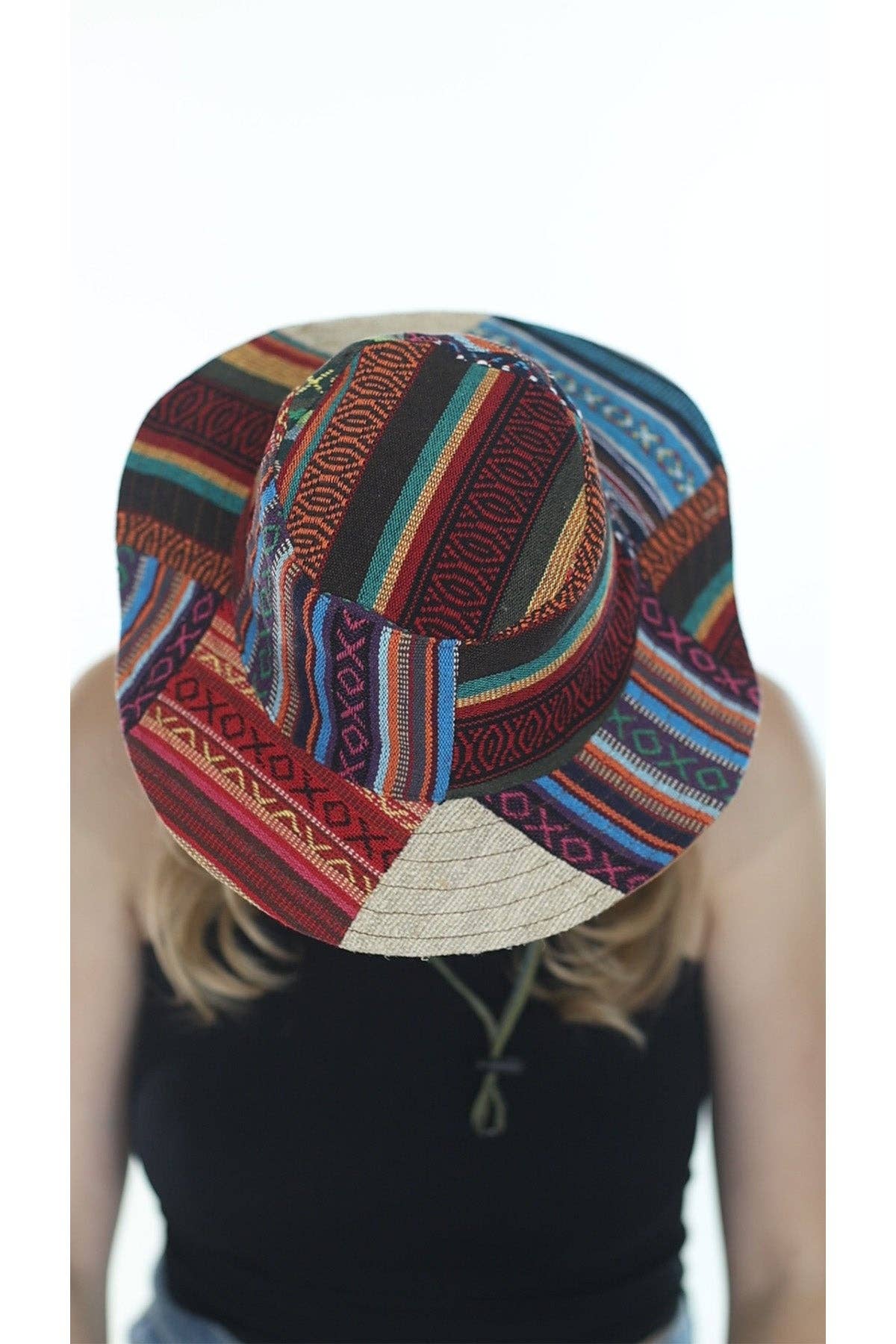 Lakhays Collection Inc. - Wholesale Bucket Hat - Unisex - Hemp Cotton Patchwork Boonie Hat6