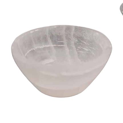 Ciotola di selenite di circa 6 cm per la vendita all'ingrosso da parte di EMTUACASA