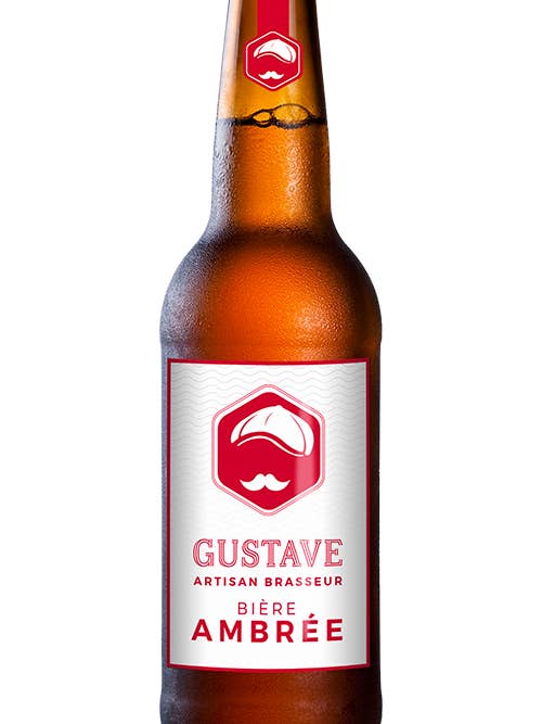 Gustave Amber Öl 33 cl för wholesale av LES BIÈRE GUSTAVE