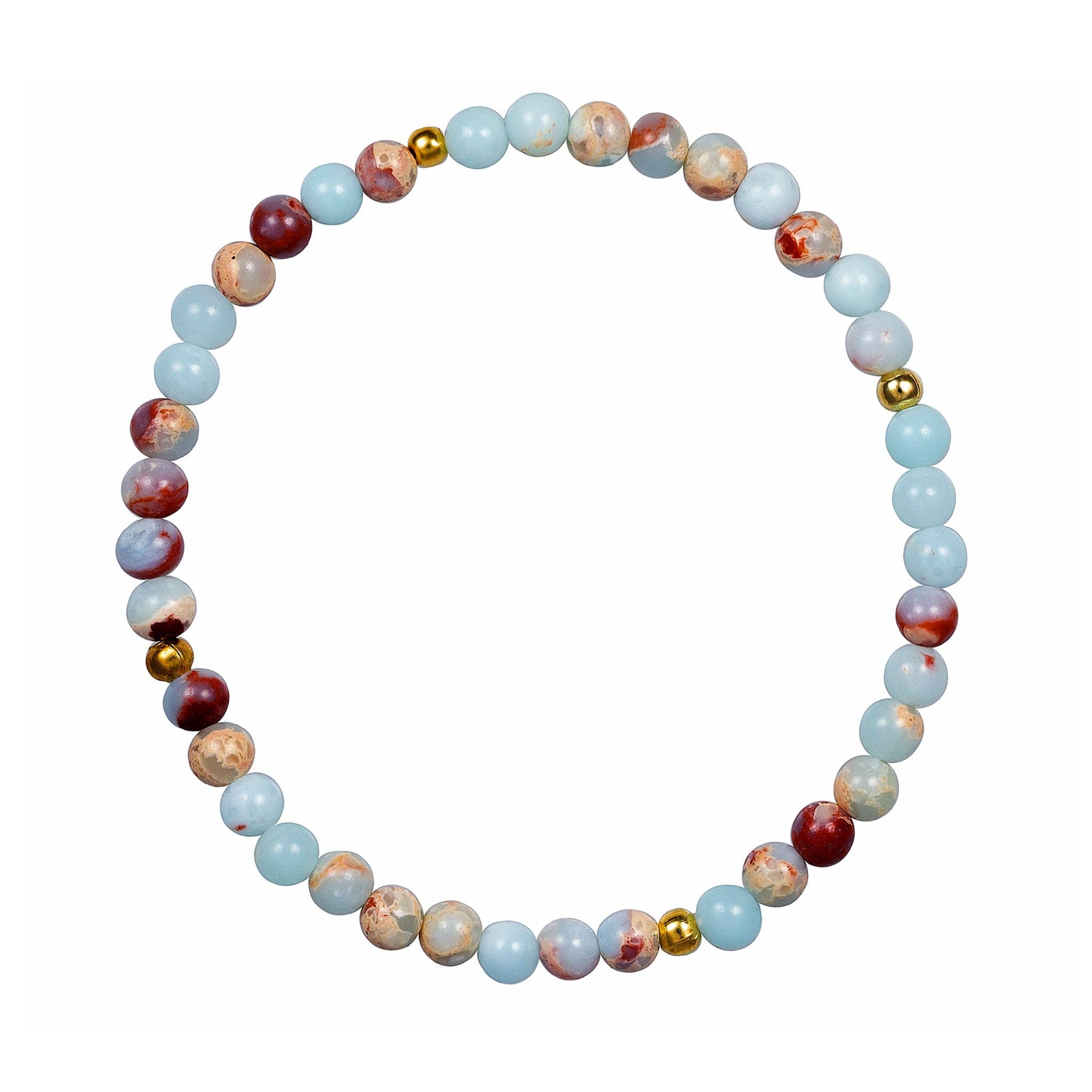 Lotusfeet - Wholesale Beaded Bracelet - M24S1B -8B Stone Bracelet7