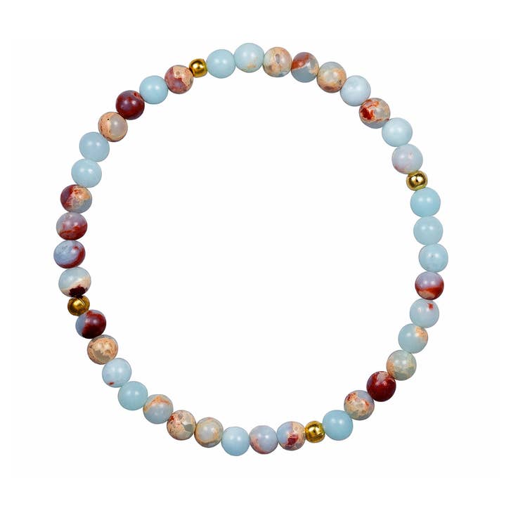 Lotusfeet - Wholesale Beaded Bracelet - M24S1B -8B Stone Bracelet7