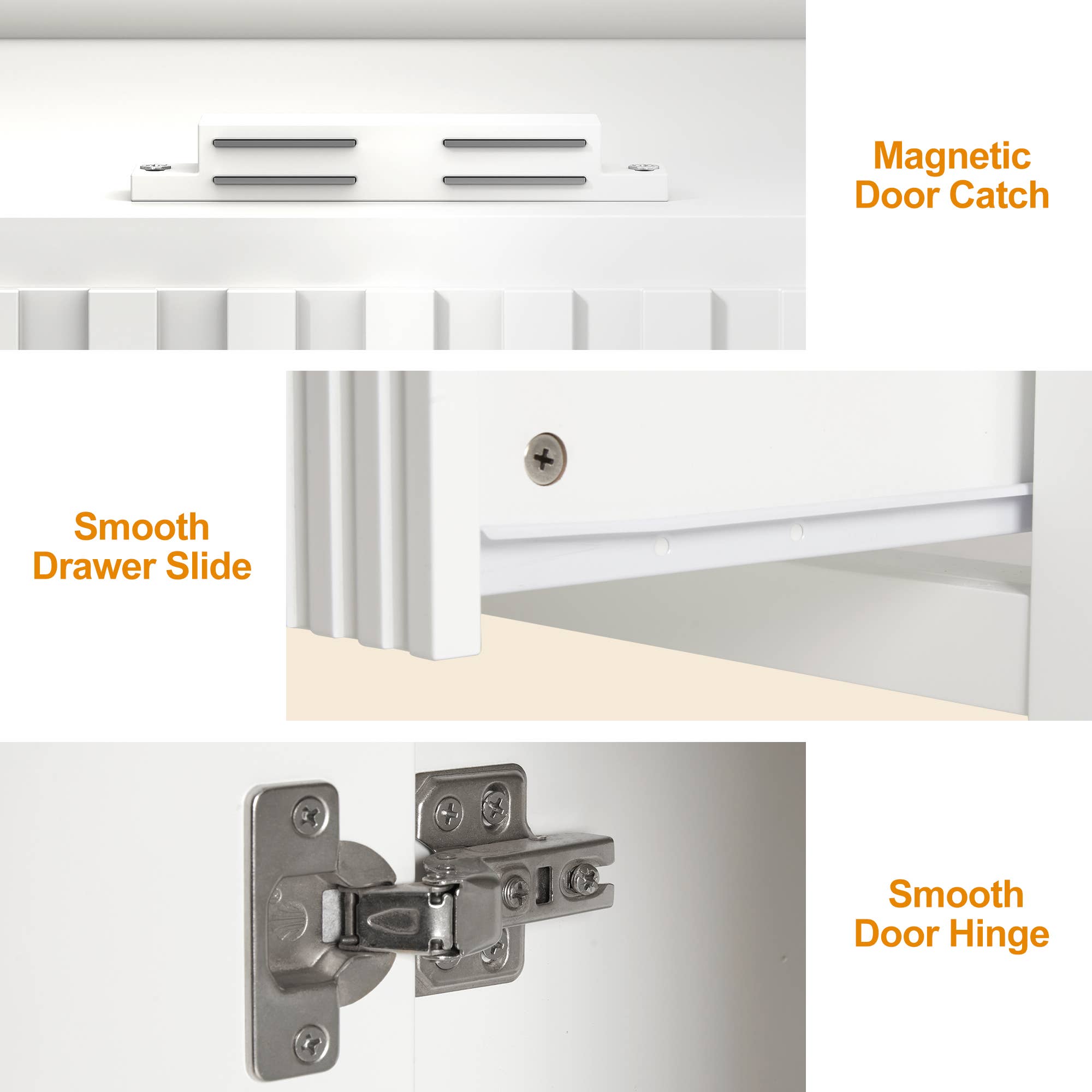 Heynemo - Wholesale Cabinet - 36'' Bathroom Vanity with Sink, Doors and Fluted Drawers4