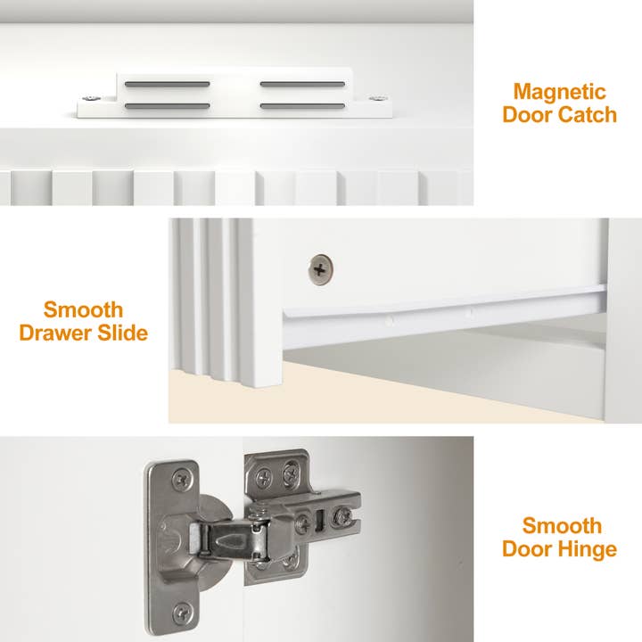 Heynemo - Wholesale Cabinet - 36'' Bathroom Vanity with Sink, Doors and Fluted Drawers4