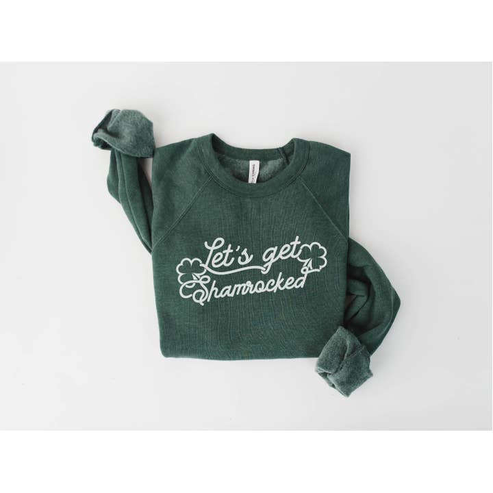 St. Patricks Day Sweatshirt, Lucky, Graphic Apparel for wholesale by Bash