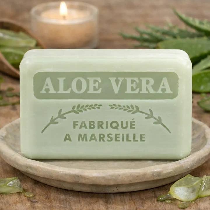 Savon français en gros à l'aloé vera 125 g pour la vente par French Soap Wholesale