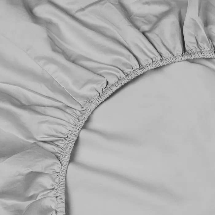 Sunrise Cloud Grey King Sateen Fitted Sheet for wholesale by Bombacio