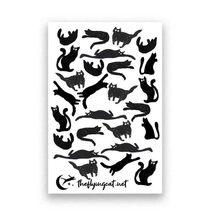 Mini chats noirs pour la vente par The Flying Cat