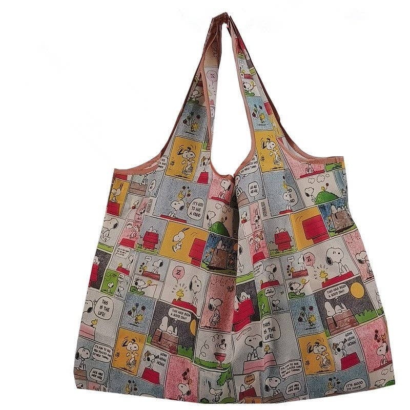 FurDecoration - Vendita all'ingrosso Borsa per shopping/spesa - Borsa della Spesa Ecologica Pieghevole con Stampa Cartoon3