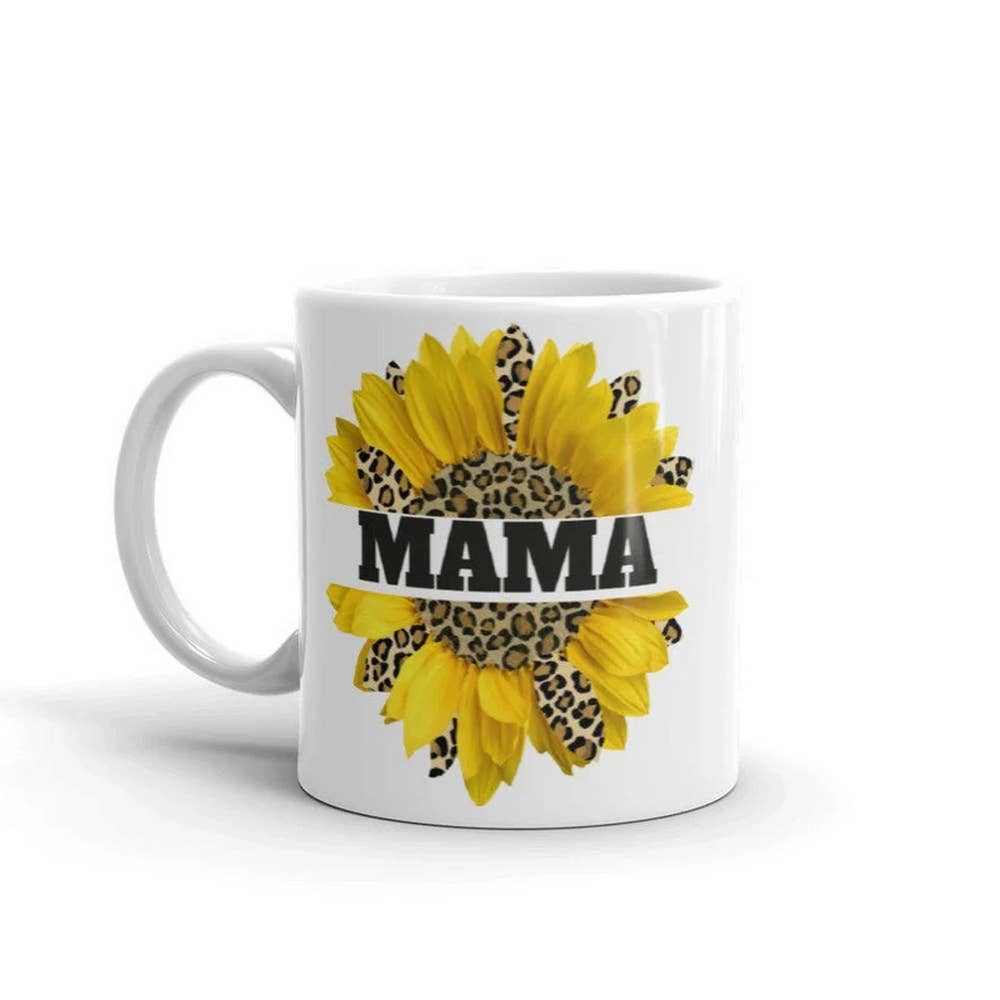 OneStopSapphireShop - Wholesale Coffee Mug - Sunflower Mug, Large Mug, Flower Mug, Leopard Sunflower Mug,0