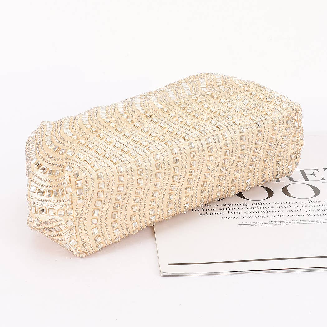 3AM BY H&D ACCESSORIES – wholesale Clutch bag – women's – Rhinestone Satin Clutch4