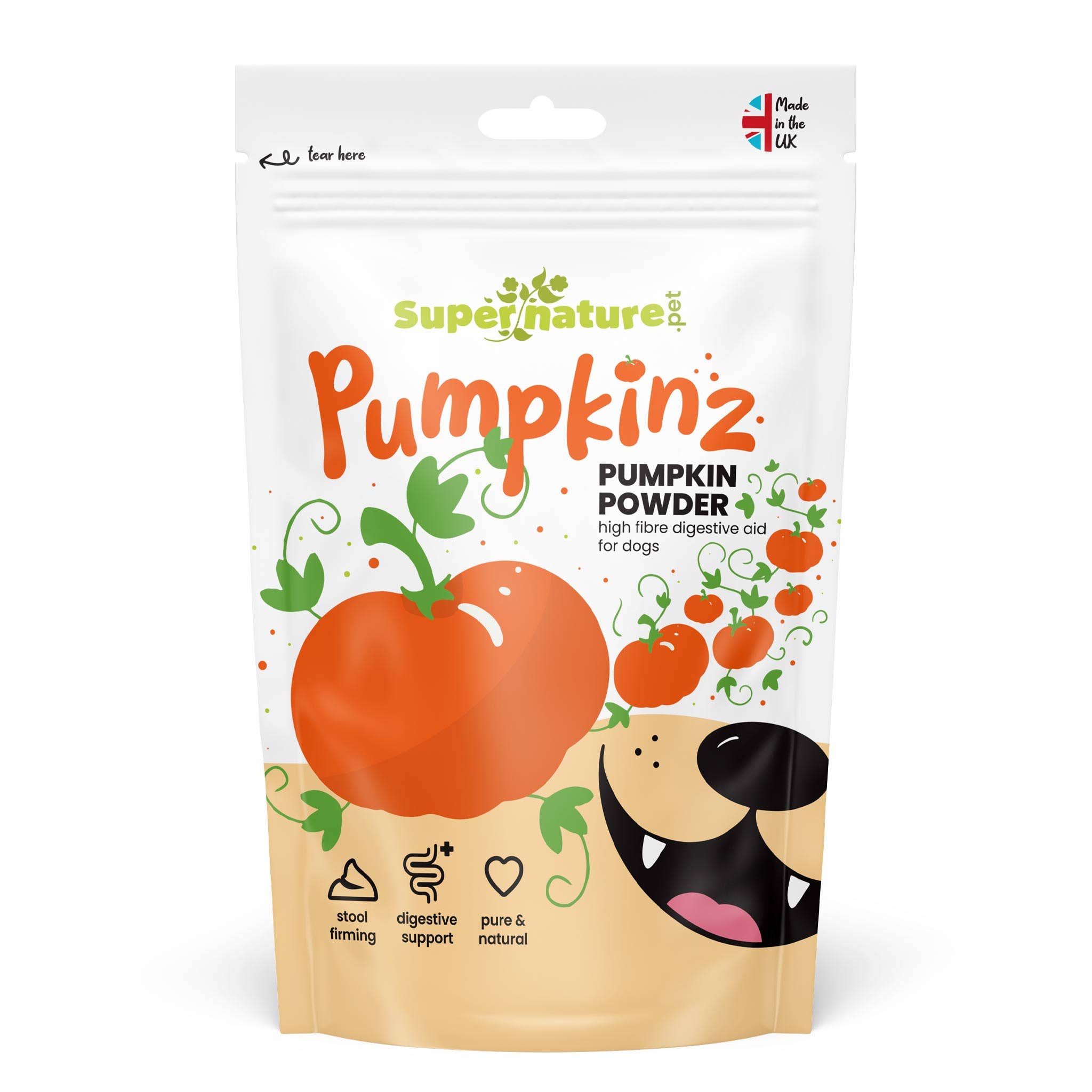 Natures Grub – wholesale Pet supplement – Dog – Supernature Pumpkinz Dried Pumpkin Powder for Dogs 250g0