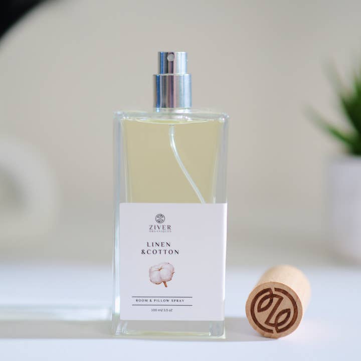 Ziver Organiques - Vente Vaporisateurs d'ambiance et de linge - Spray naturel pour pièce et linge | Coton et linge frais3