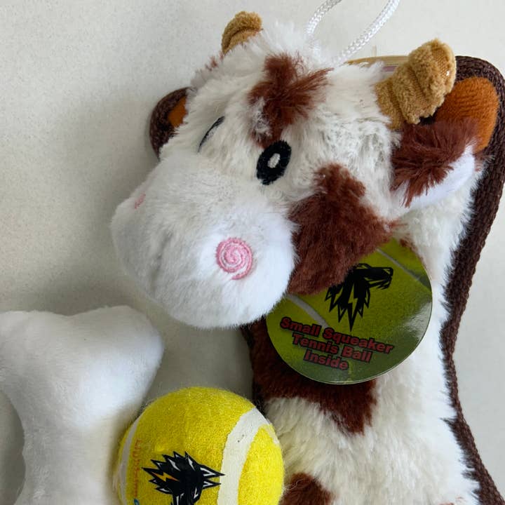 Lightning Dog - Wholesale Pet Plush Toy - Dog - Baby Fuzzy Brown Cow 1