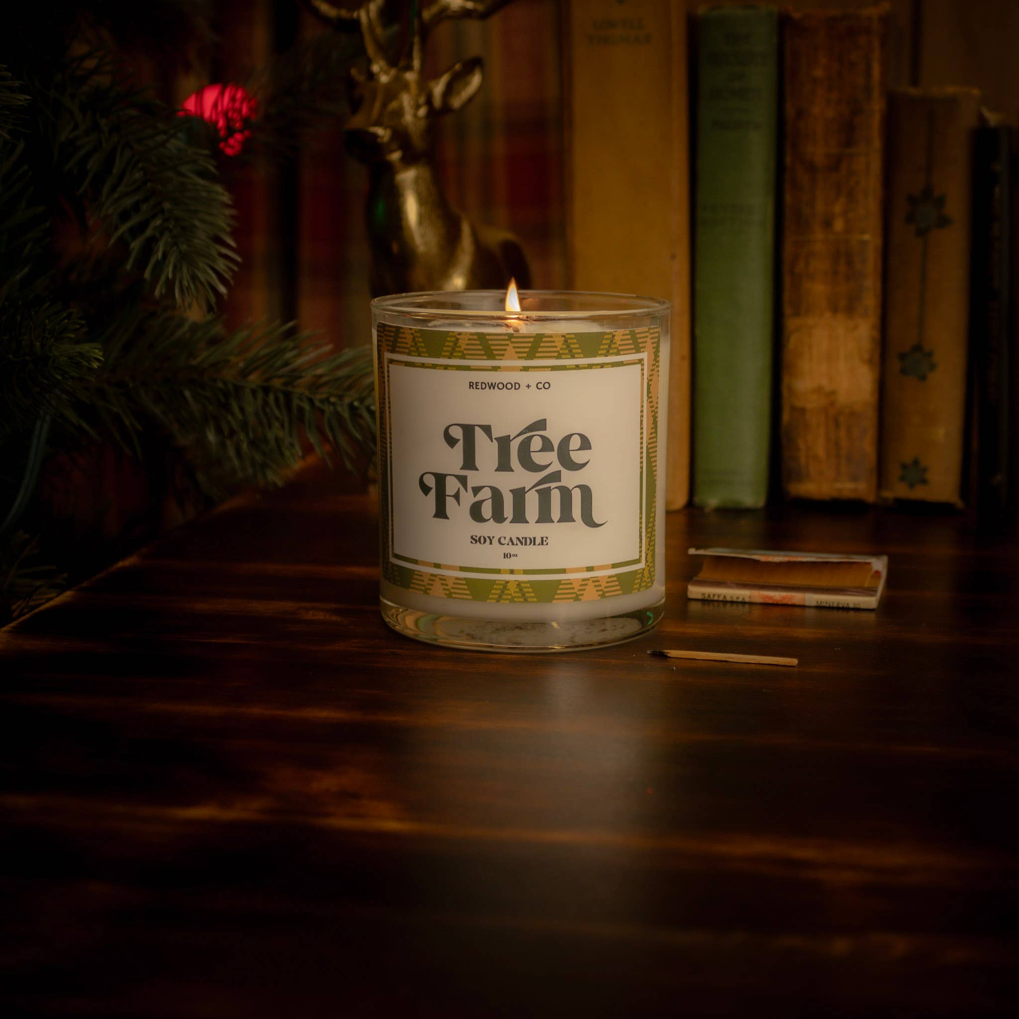 Redwood Candle Co. - Wholesale Jar/Filled Candle - Tree Farm 10oz Candle1