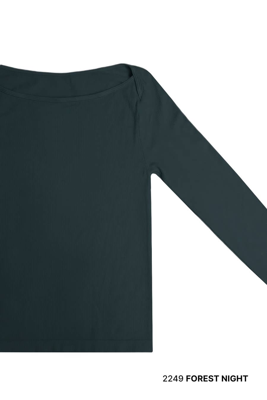 NIKIBIKI - Vendita all'ingrosso Top in maglia - Donna - NS8457 - Top a Coste con Scollo a Barca NS4