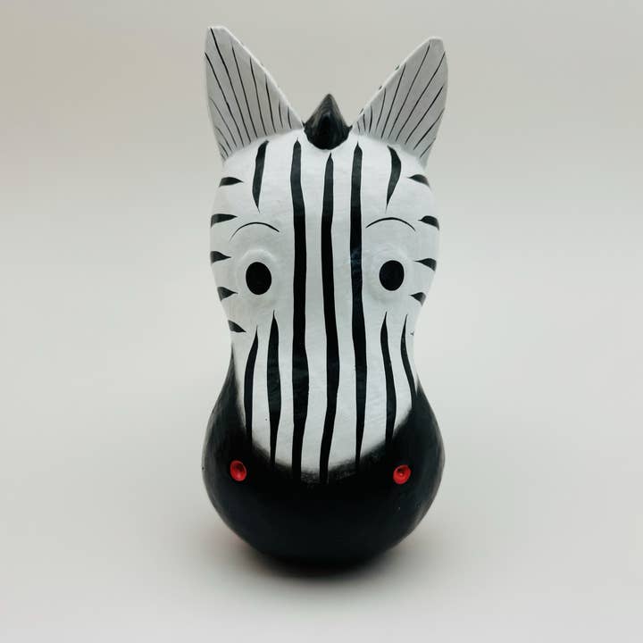 Estátua de Figuração de Prateleira Grande Cabeça Grande de Zebra por atacado de OTOP USA