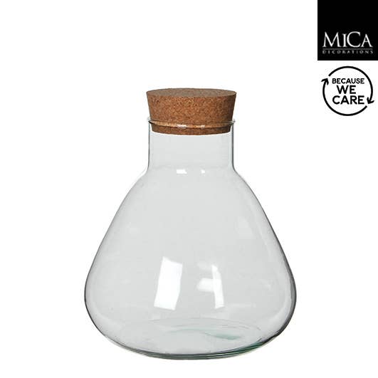 Creation Jute USA - Wholesale Terrarium - Emily 10" Terrarium with Corktop 1007010
