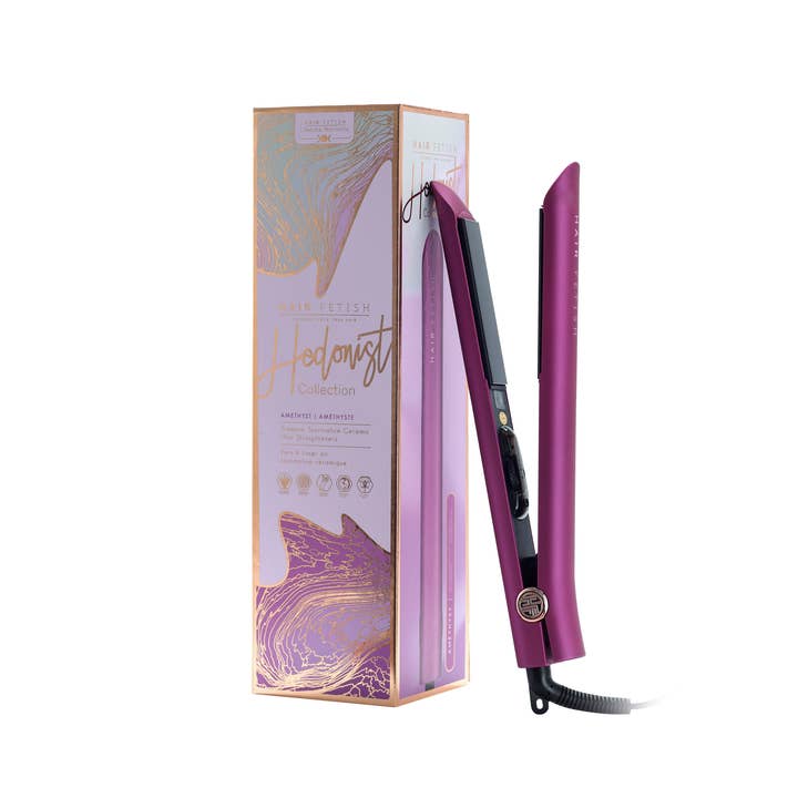 Aquamarine 1.25” Hedonist Luxe Flat Iron | Japanese Tourmaline Plates for wholesale on Faire5