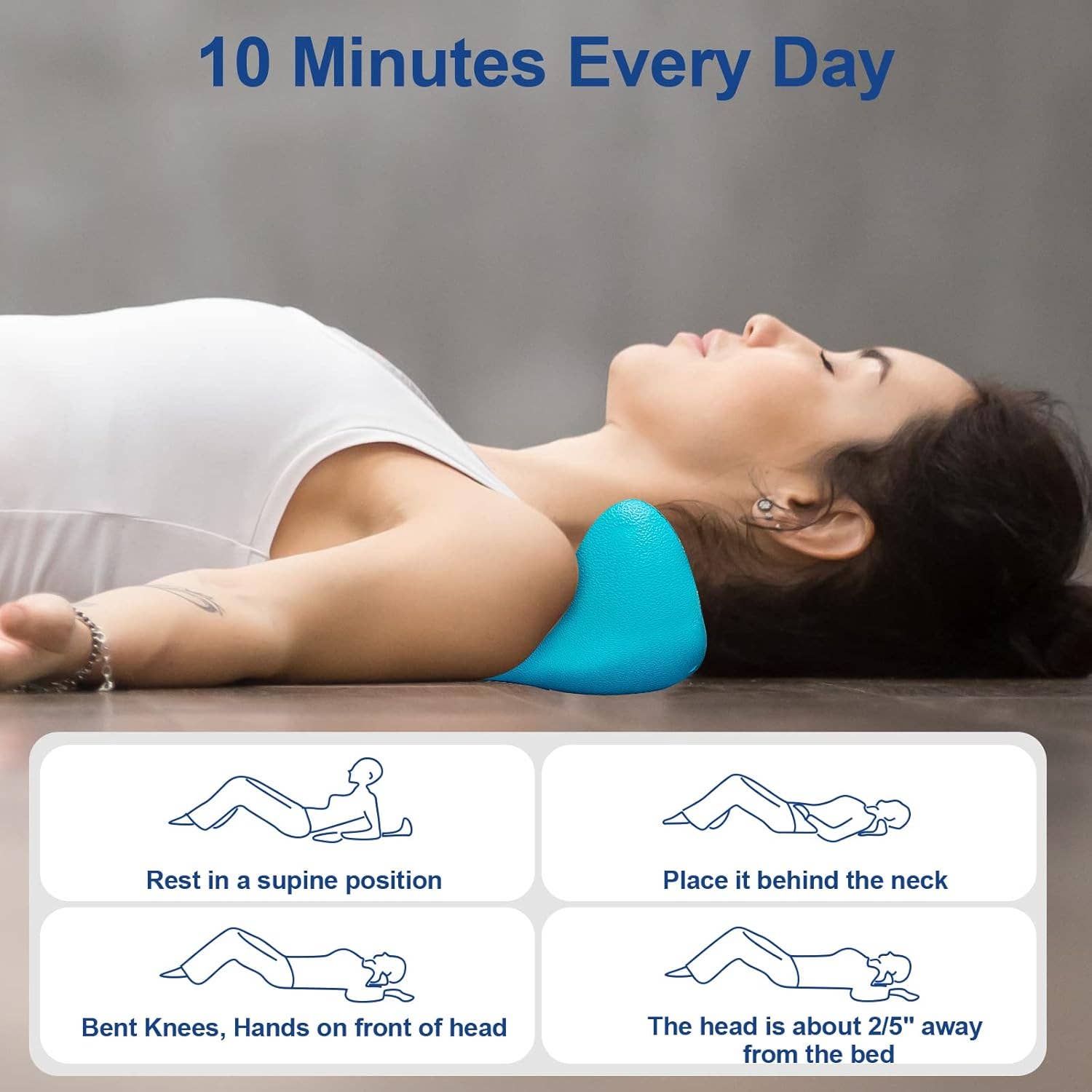 VIGOR - Vendita all'ingrosso Impacchi caldi/freddi - Dispositivo di trazione cervicale, rilassante per il collo con nodi massaggianti6