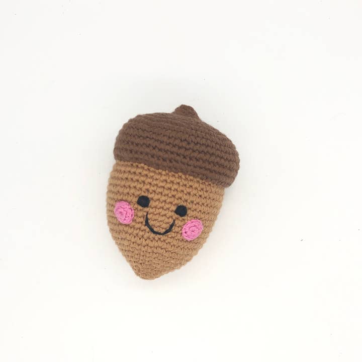 Pebble - Wholesale Stuffed/Plush Toy - Kids & Baby - Pretend Play Food Rattle - Acorn