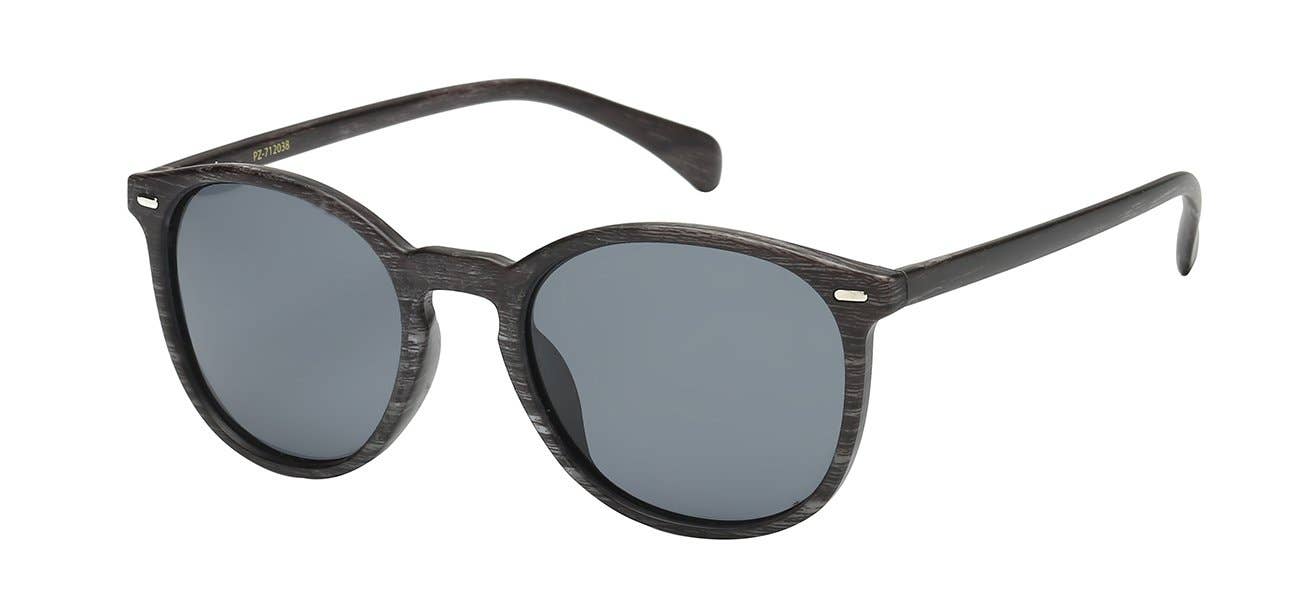 Luna Sunglasses - Wholesale Sunglasses - Unisex - Unisex sunglasses with polarized wood grain frame1