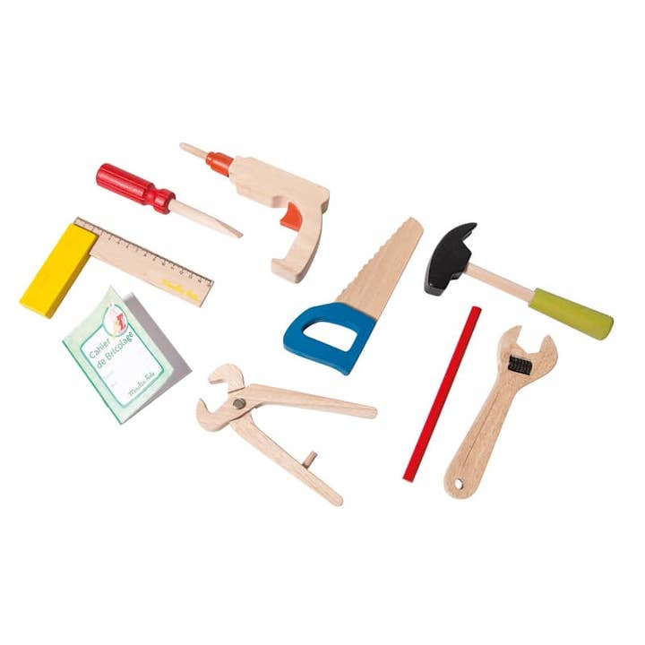 MOULIN ROTY by Speedy Monkey - Wholesale Toy Set - Kids - Suitcase - Handyman Tool Set - The Big Family