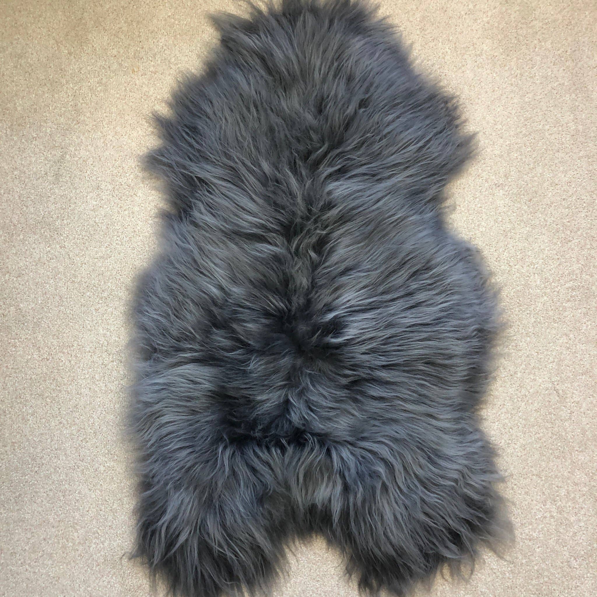 Wildash London - Wholesale Area Rug - Swedish Sheepskin Rug Sheep Skin Throw - Slate Grey3