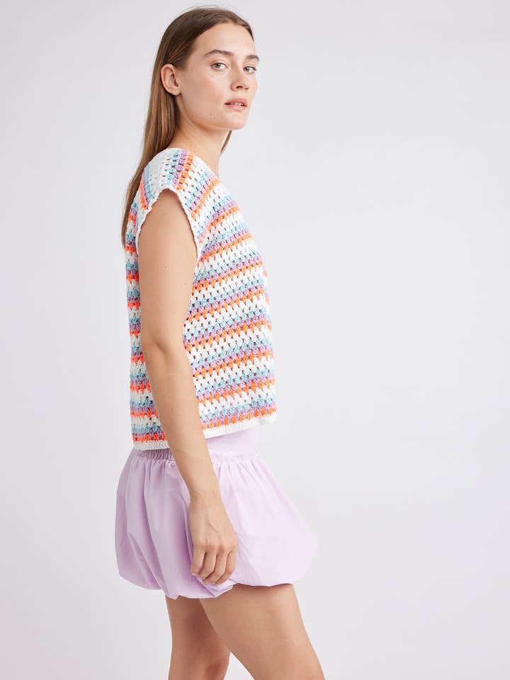 Haut en crochet Corey pour la vente par Self Contrast