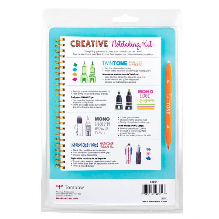 Tombow - Wholesale Stationery/Notecard Set - Creative Notetaking Kit11