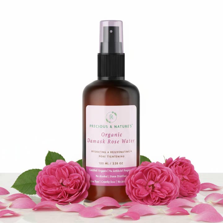 Organic Damask Rose water for wholesale by Precious & Nature's