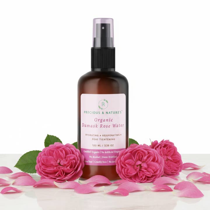 Organic Damask Rose water for wholesale by Precious & Nature's