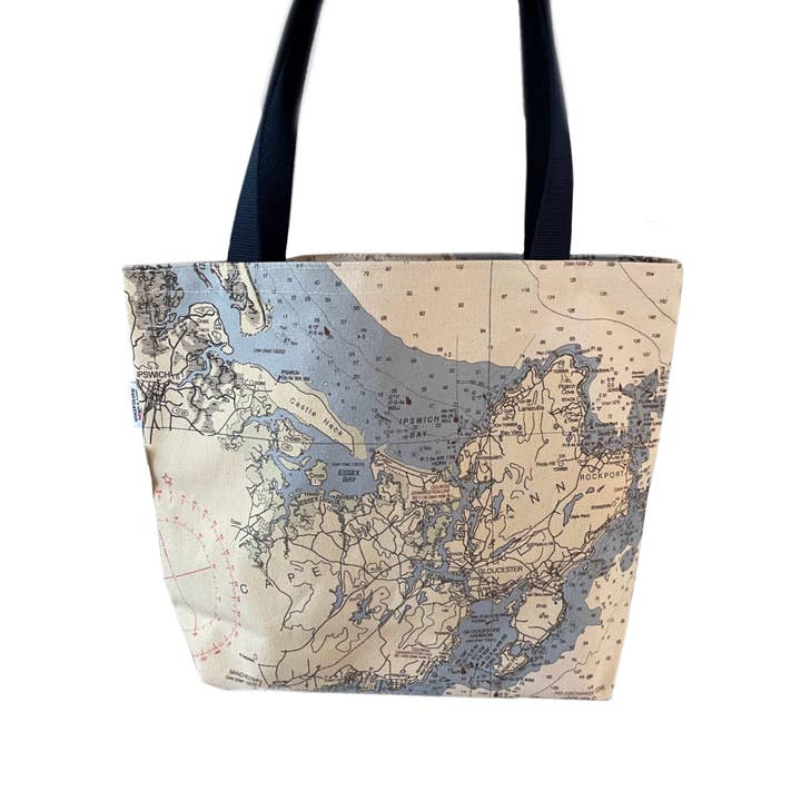 Not for Navigation - Wholesale Tote Bag - Women's - Classic Custom Tote — Personalized Nautical Map or Location 4
