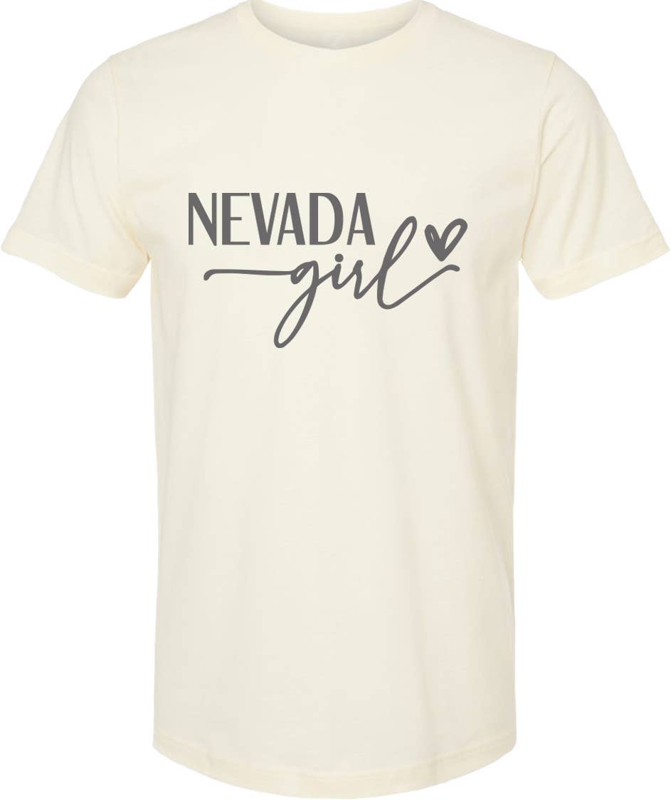 ellembee gift - Wholesale Screen Printed T-Shirt - Women's - Nevada girl graphic tee | state pride tee shirt | 6 color4