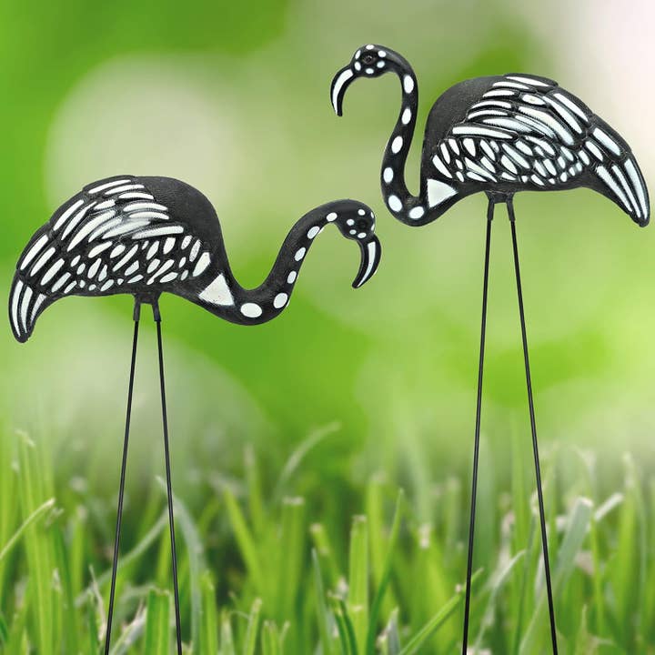 4E's Novelty - Vente Bibelots/décorations d'extérieur - Ensemble de décorations 4E's Skeleton Flamingo Yard - 2 grands zombies 1