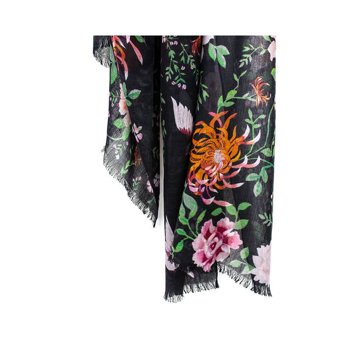 Peonia Pashmina Negro para venta al por mayor de Florentina Fischer