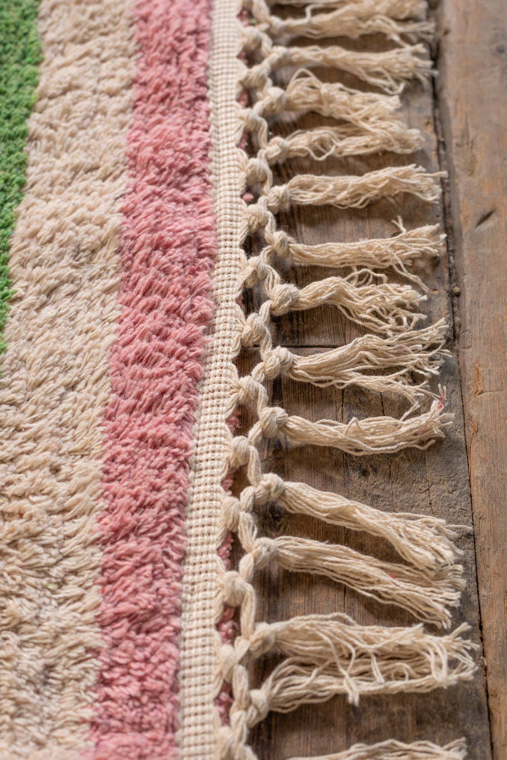 Ian Snow Ltd - Wholesale Area Rug - Lizzie Pink & Red Chequered Recycled Cotton Extra Large Rug7